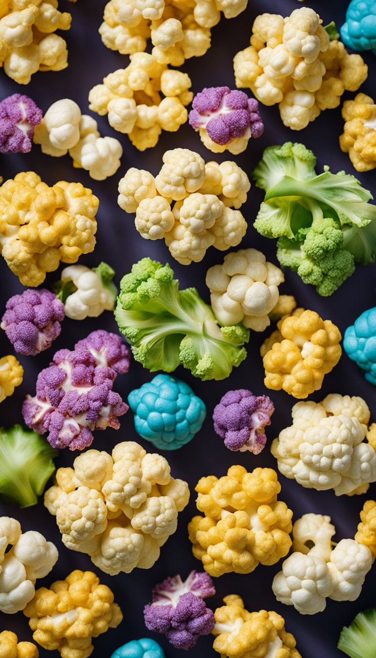 A colorful array of keto-friendly concession alternatives, including cauliflower popcorn, is displayed at the zoo