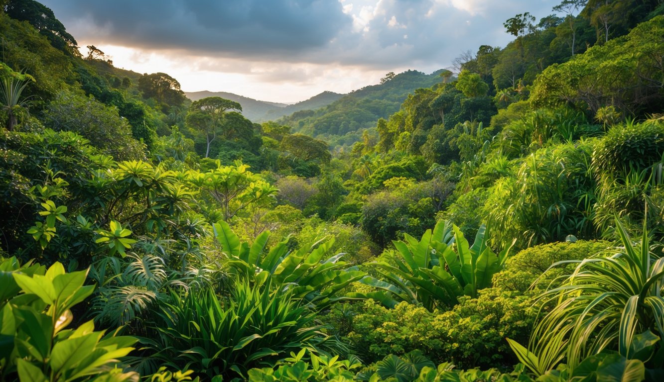 Habitat alami yang subur dan beragam dengan berbagai flora dan fauna