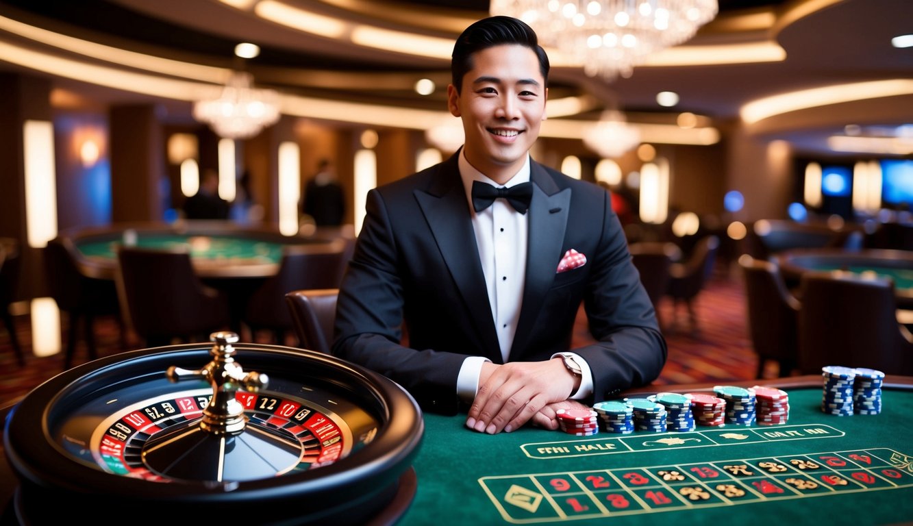 Sebuah platform roulette online yang ramping dengan dealer langsung profesional