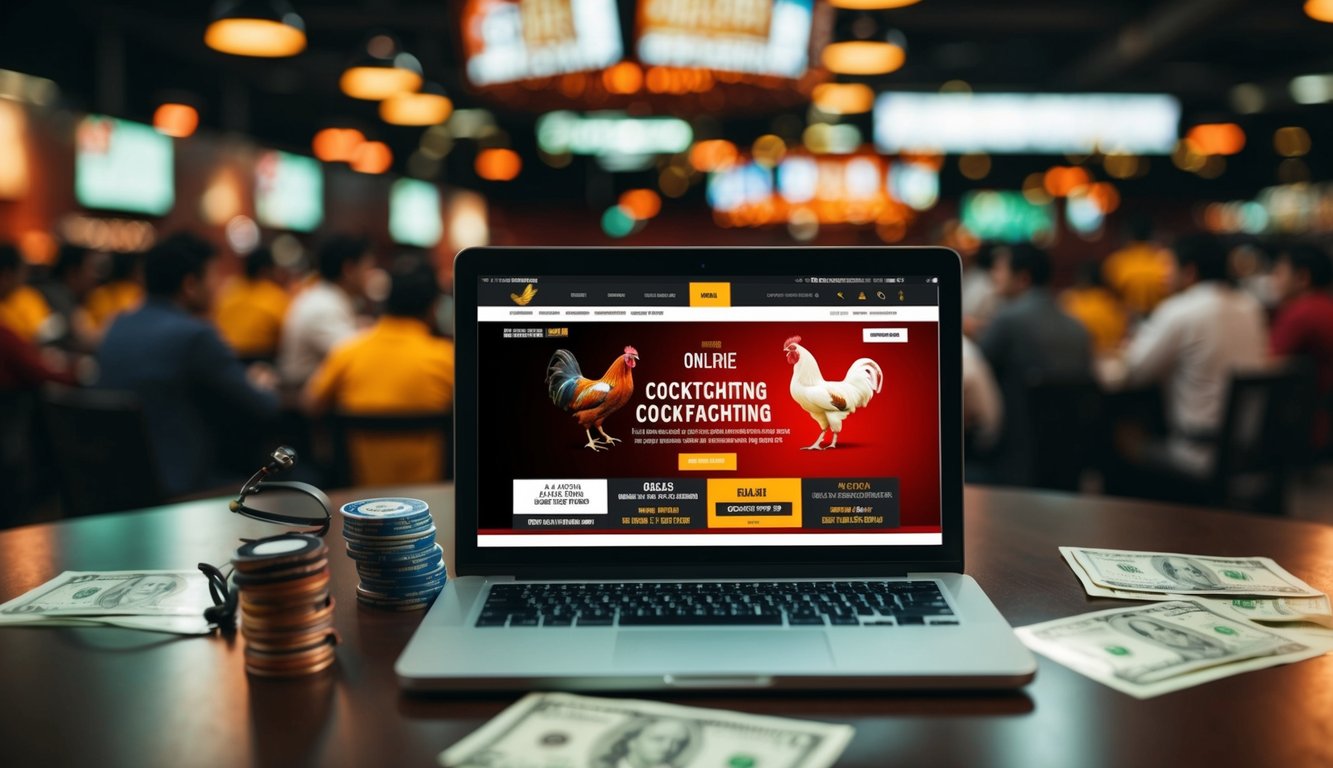 Sebuah platform sabung ayam online yang ramai dengan berbagai opsi taruhan