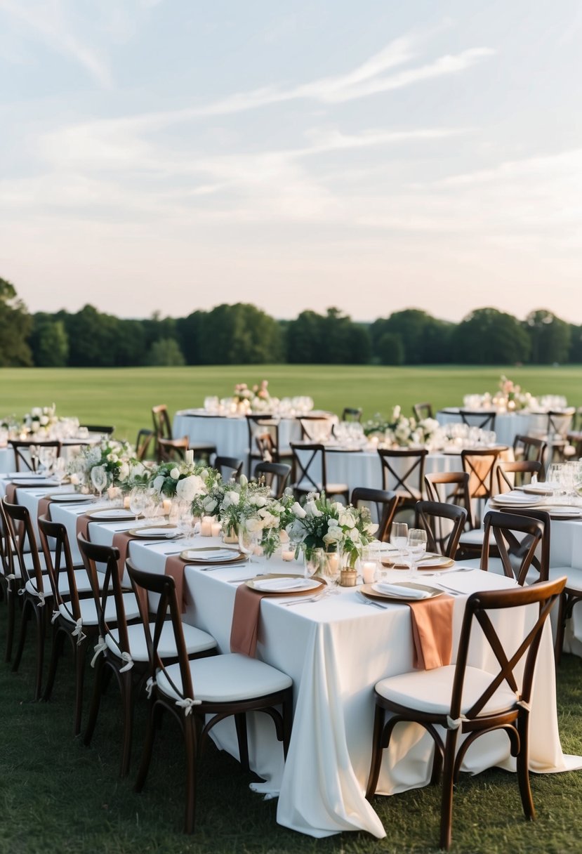 A U-shaped wedding table layout with diverse seating for inclusive interaction