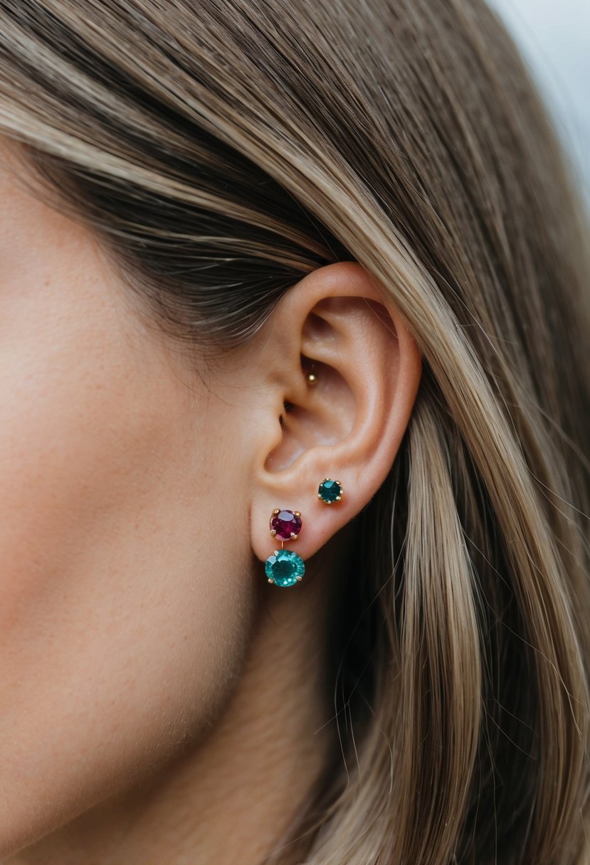 Birthstone studs