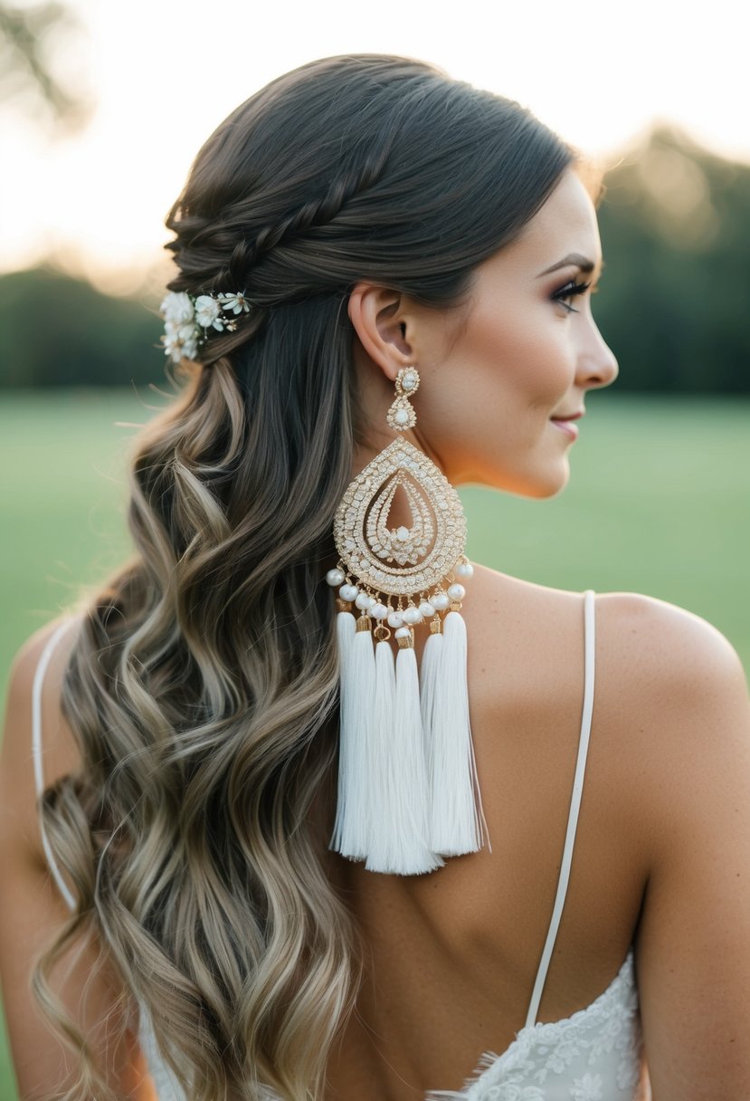 Statement tassel earrings