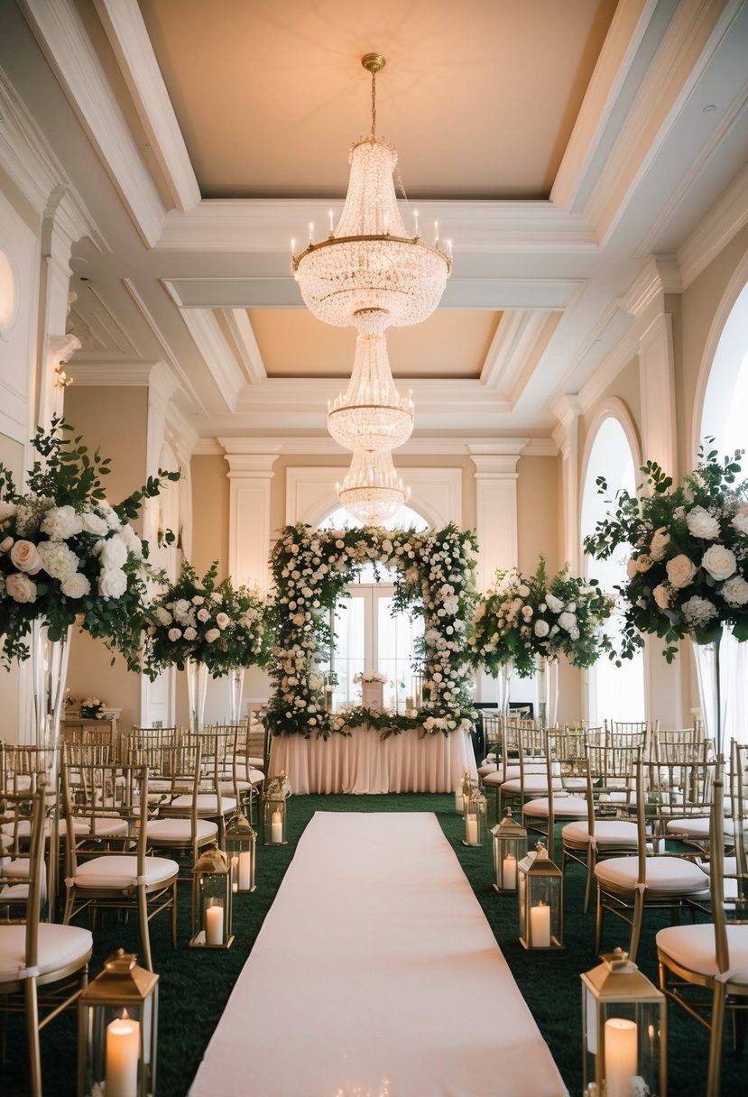 A picturesque wedding venue with elegant decor and exclusive vendor displays