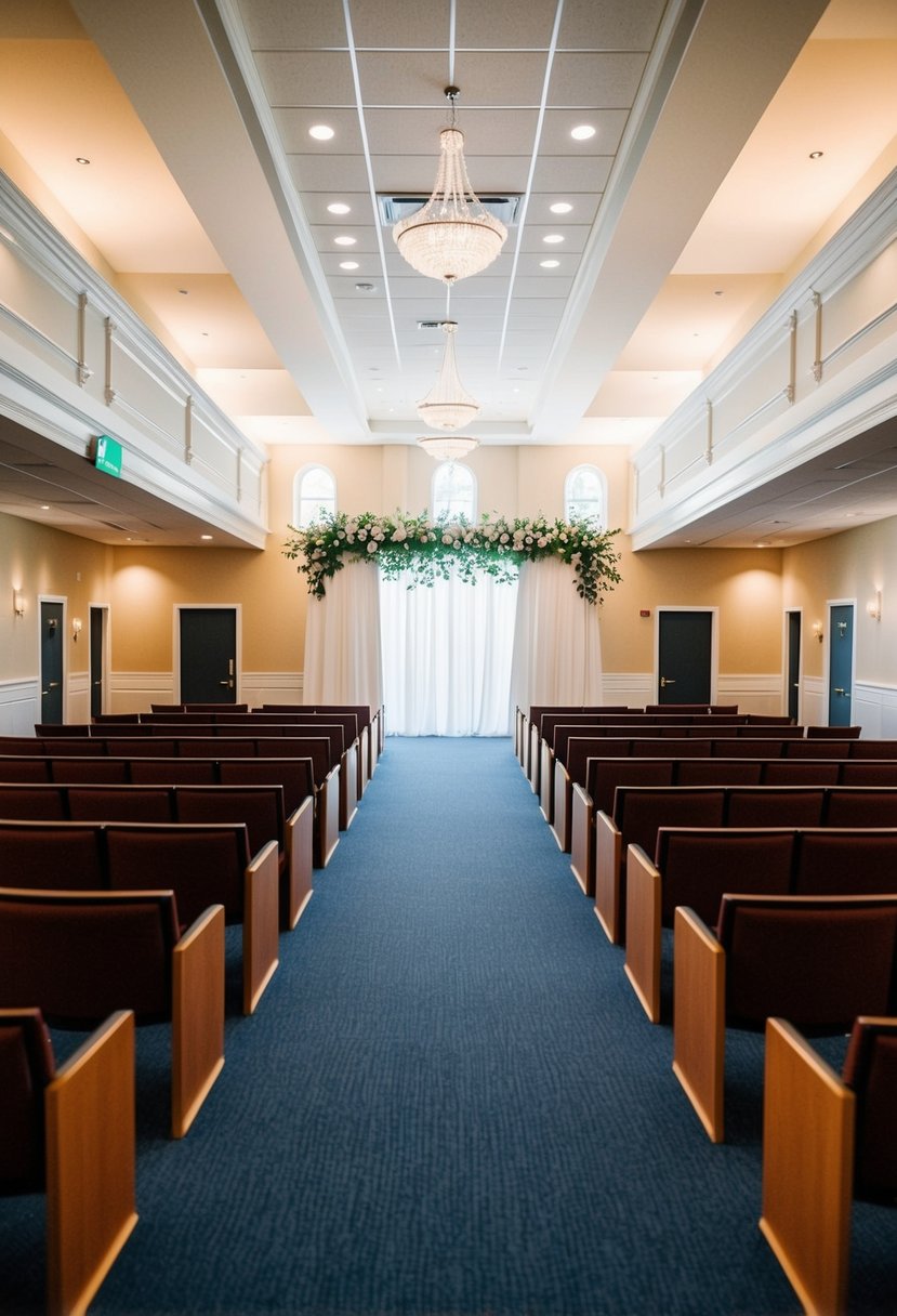 A wedding venue with wide ramps, spacious aisles, and accessible restrooms