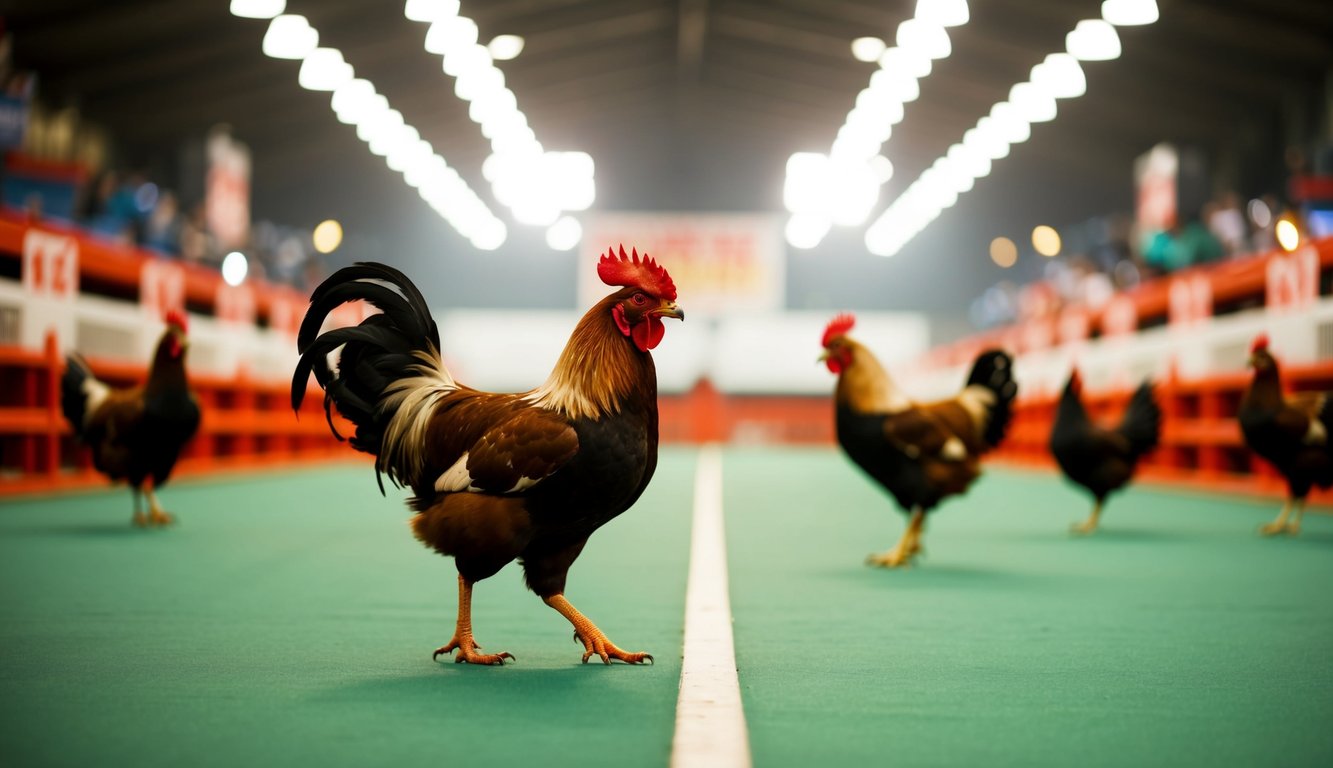 Arena sabung ayam yang ramai dengan layanan pelanggan 24/7