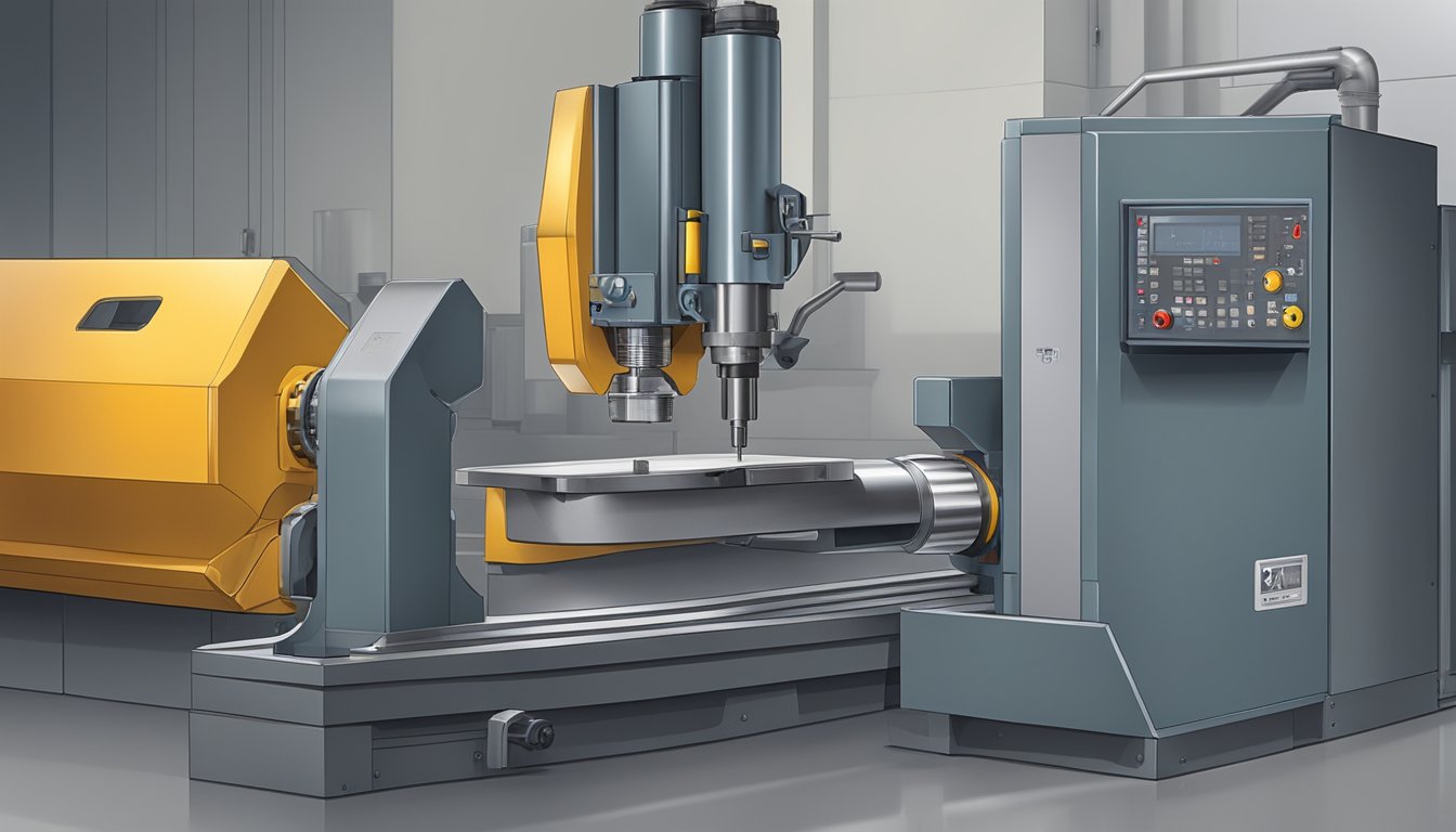 A corner radius and square end mill in a workshop, positioned for maintenance and optimization