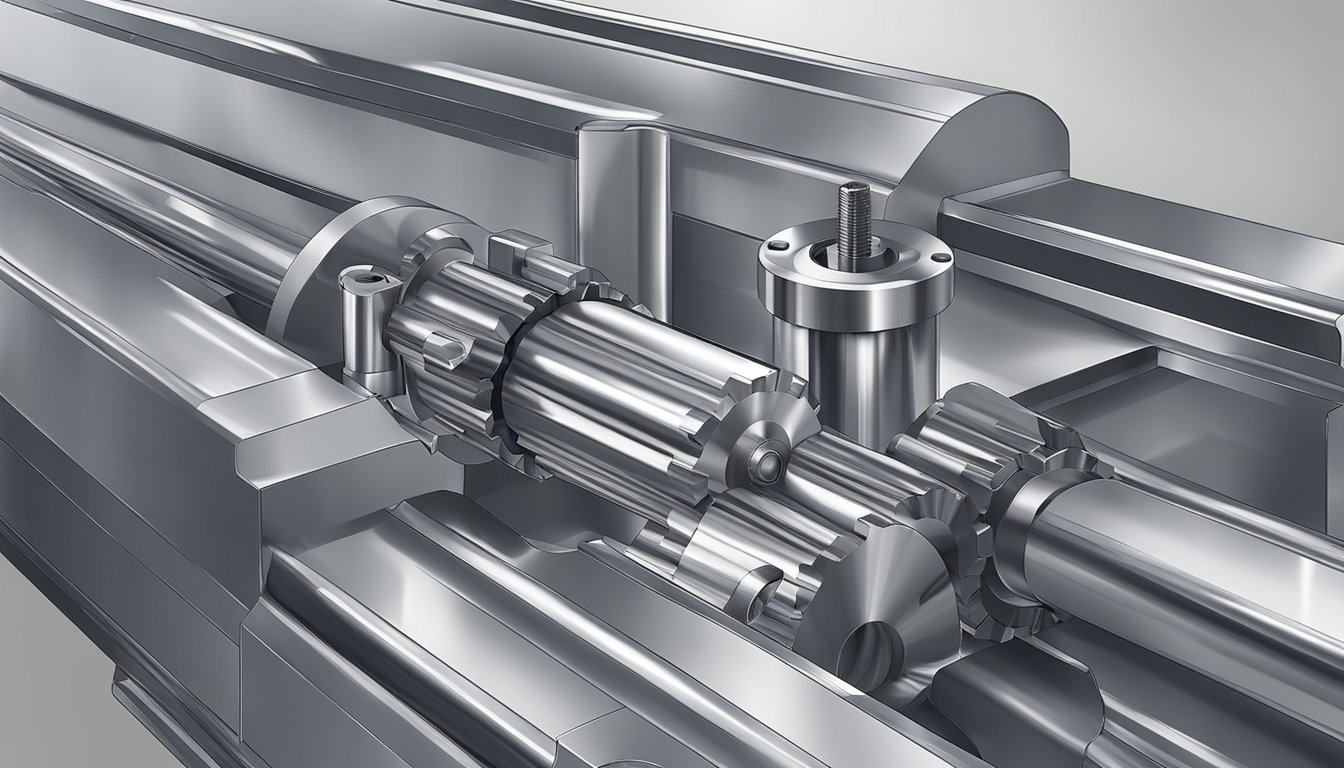 A corner radius end mill cutting through aluminum in an industrial setting