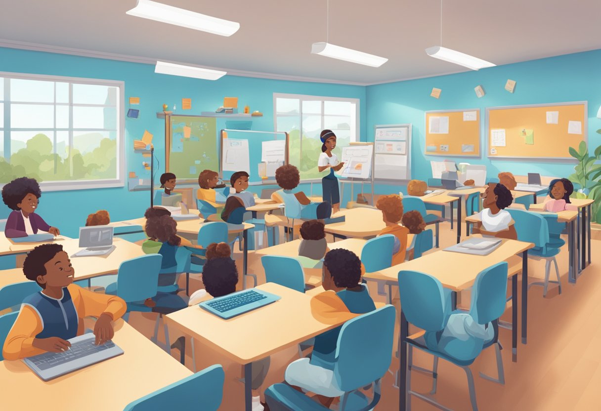 Best Tool ChatGPT, Claude, or Gemini for Education: A Comprehensive Comparison for Educators in 2025 A classroom setting with AI tools like ChatGPT, Claude, and Gemini assisting students and teachers in an educational environment