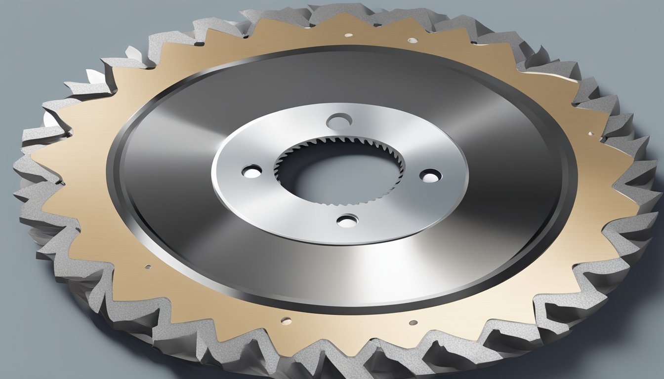 A diamond saw blade effortlessly cutting through hard materials while a carbide blade shows signs of wear and tear