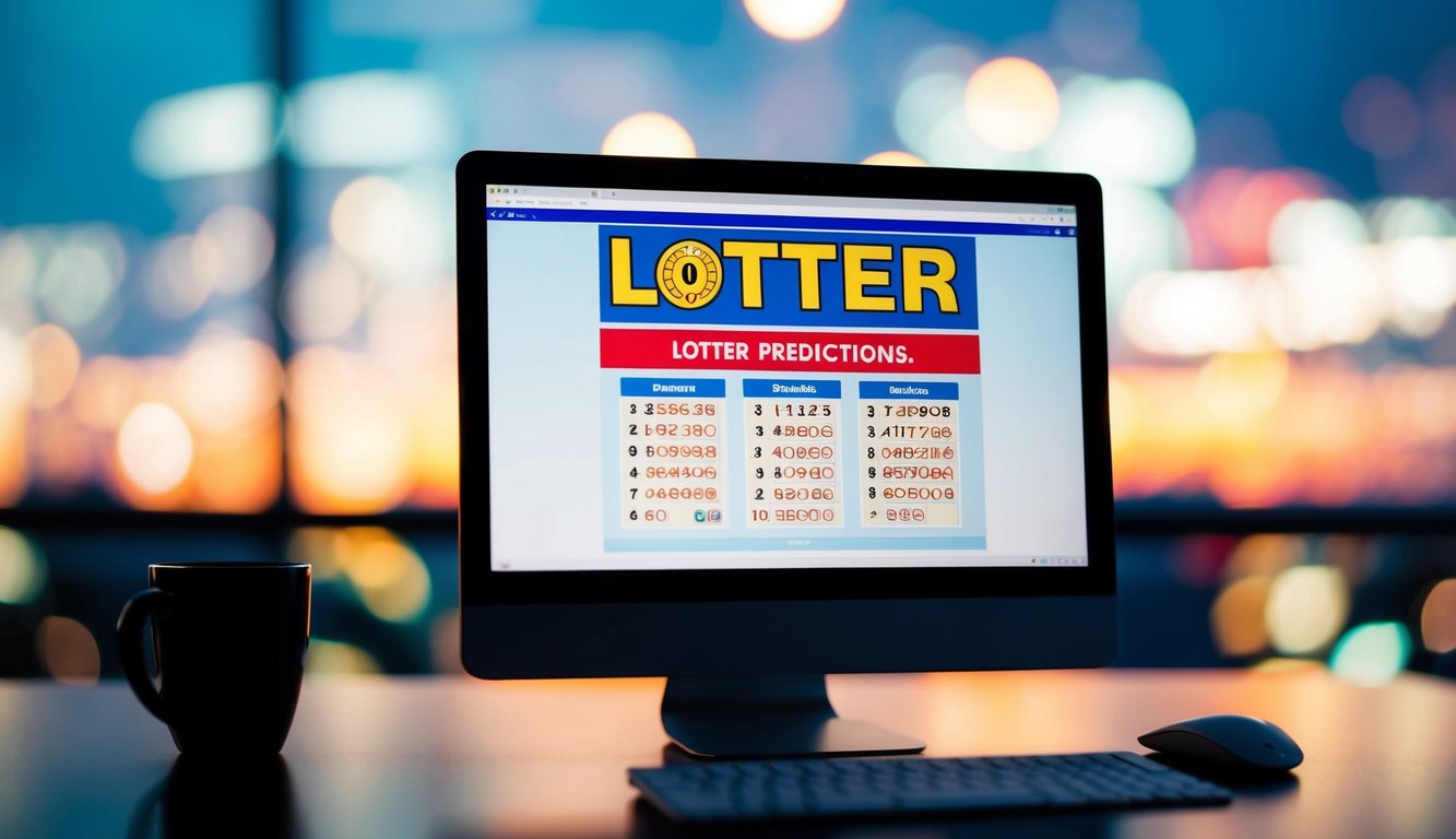 Sebuah layar komputer yang menampilkan prediksi lotere yang akurat