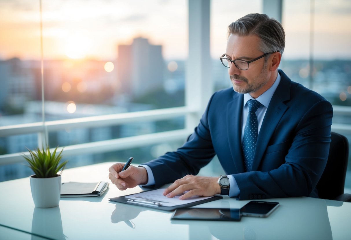 An appraiser carefully reviews a commercial property, ensuring objectivity and professionalism