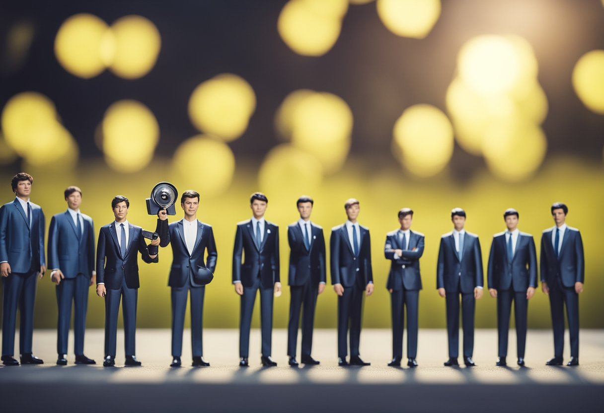 A group of key figures stand together, symbolizing leadership and ownership of Snapchat