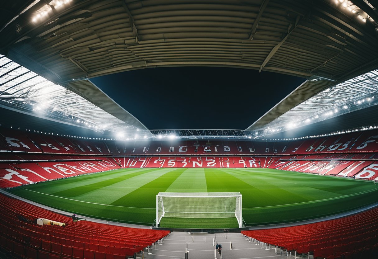 A bustling stadium and modern facilities owned by Manchester United