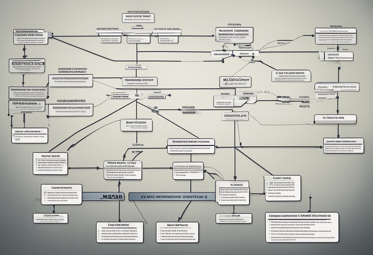 A flowchart showing the ownership structure of Mazda, with clear connections between the company and its owners