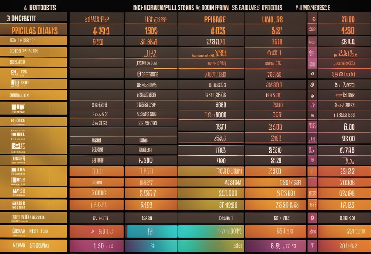 A colorful chart displays different plans and pricing options for Boost Mobile