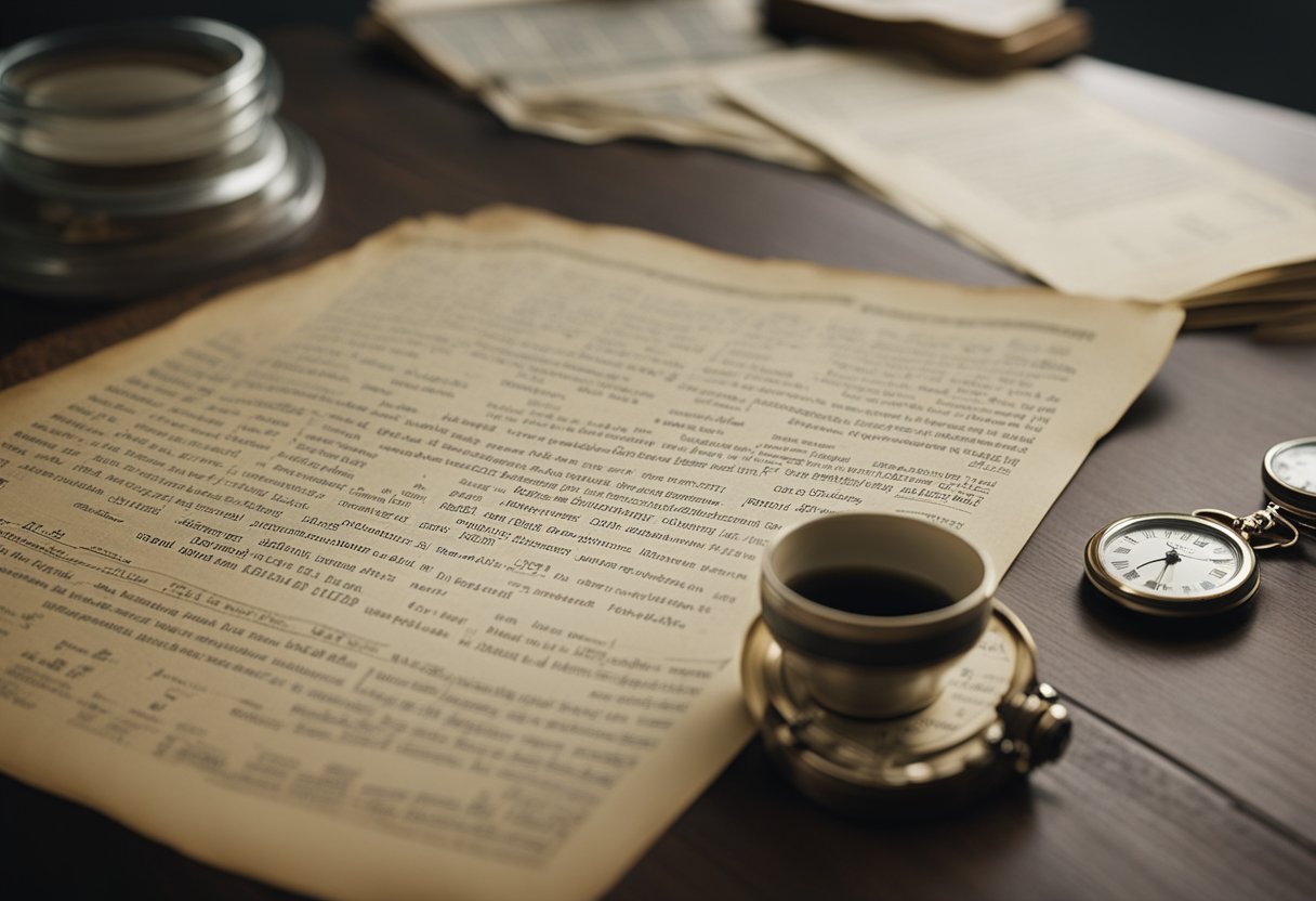 A series of documents and artifacts changing hands over time, depicting the ownership history of Oak Island