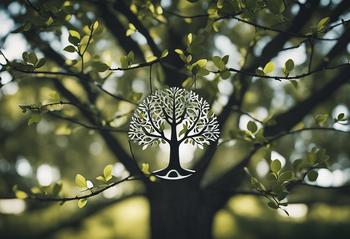 A family tree with branches representing different companies, leading to the Volvo Cars logo at the top