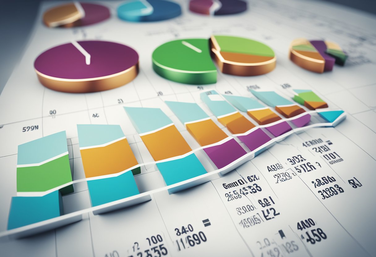 A graph showing the financial overview and company performance of KitchenAid, with key metrics and trends highlighted