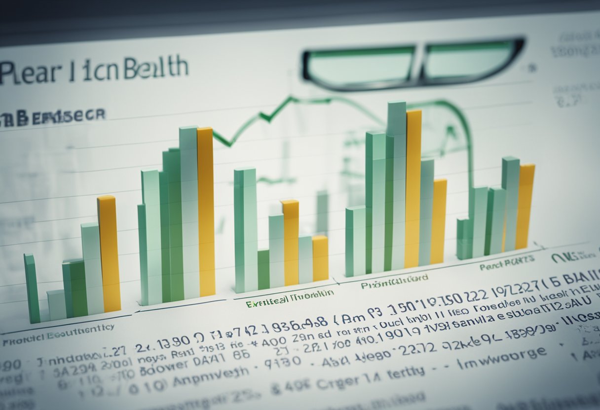 A graph showing upward trends in financial health and performance indicators for US Bank