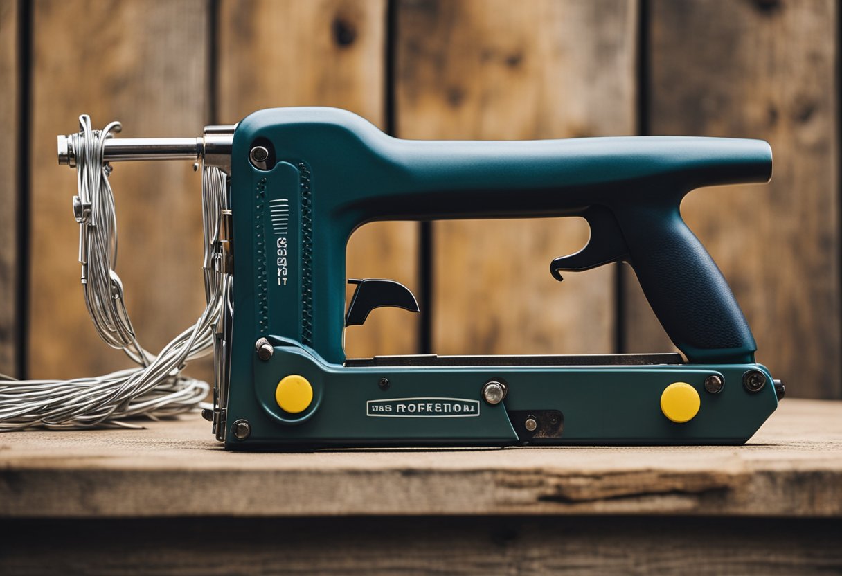 A staple gun attaches wire baskets to reclaimed wood in 6 steps