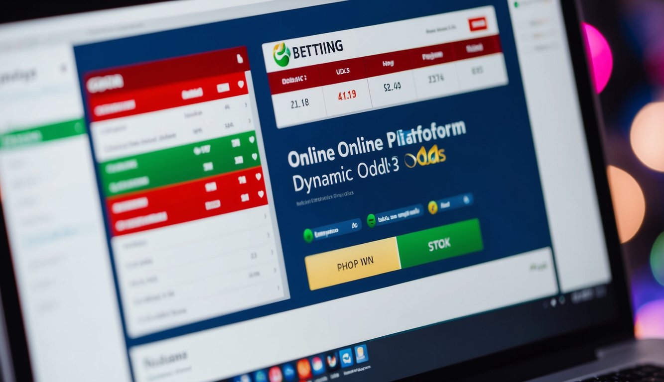 Platform taruhan online yang dinamis dengan odds yang ditampilkan pada antarmuka yang ramping