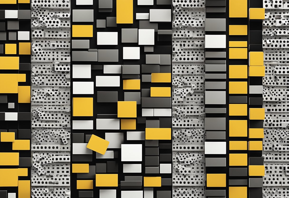 Uma grade de 20x5 quadrados com uma seção excedendo o limite, causando confusão e frustração nas áreas ao redor.
