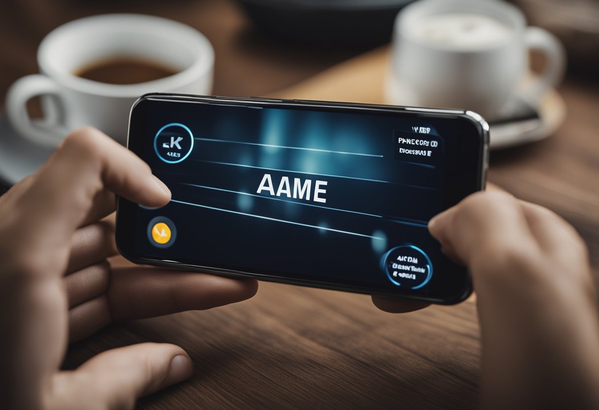 Uma tela de smartphone exibindo quatro etapas simples para cancelar o Ame Digital