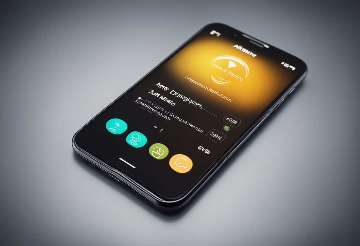 Um smartphone exibindo o aplicativo Ame Digital com quatro opções de cancelamento simples e rápidas destacadas