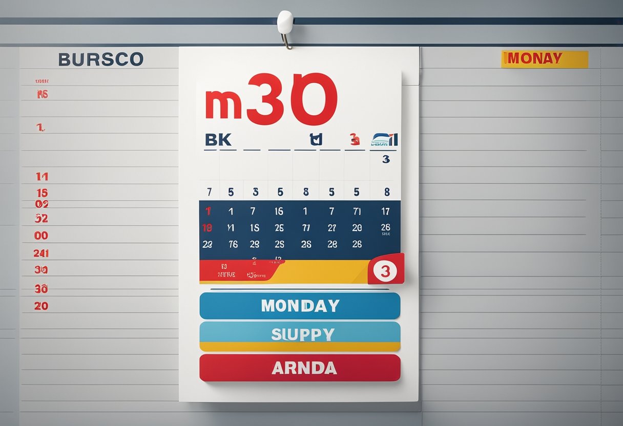 Um calendário com a data "Segunda-feira, 31" circulada, com o logo do Bradesco e as palavras "Super Promoção" em negrito