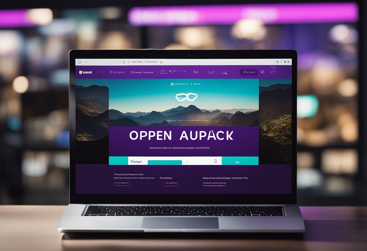 Uma tela de laptop exibindo o aplicativo Nubank aberto em uma interface de desktop, com um cursor de mouse pairando sobre as opções de menu.