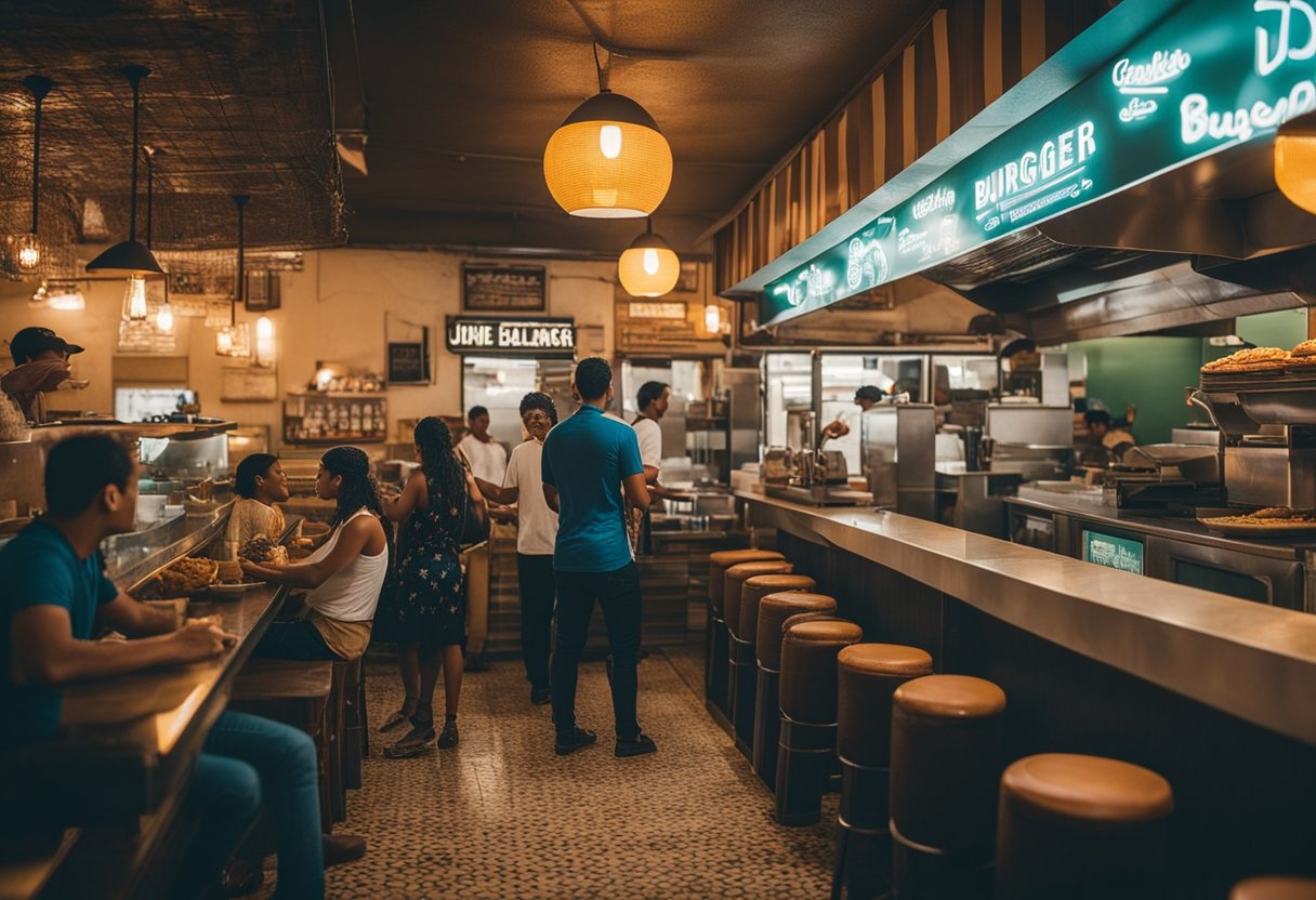 Carlinhos Maia abre uma hamburgueria em Salvador, cheia de clientes e com uma decoração vibrante