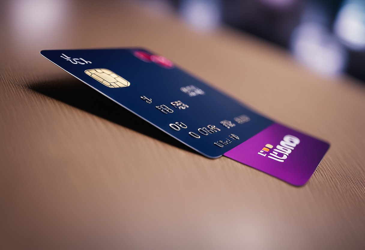 Um cartão do Nubank deitado em uma mesa, com um carimbo vermelho de "cancelado" na frente.