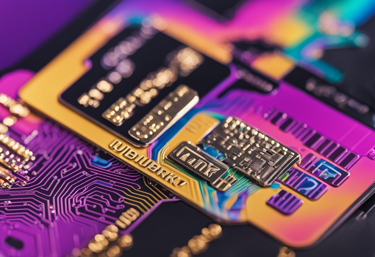 Um cartão de crédito vibrante e moderno (Nubank) contra um pano de fundo global, com marcos icônicos e símbolos de todo o mundo