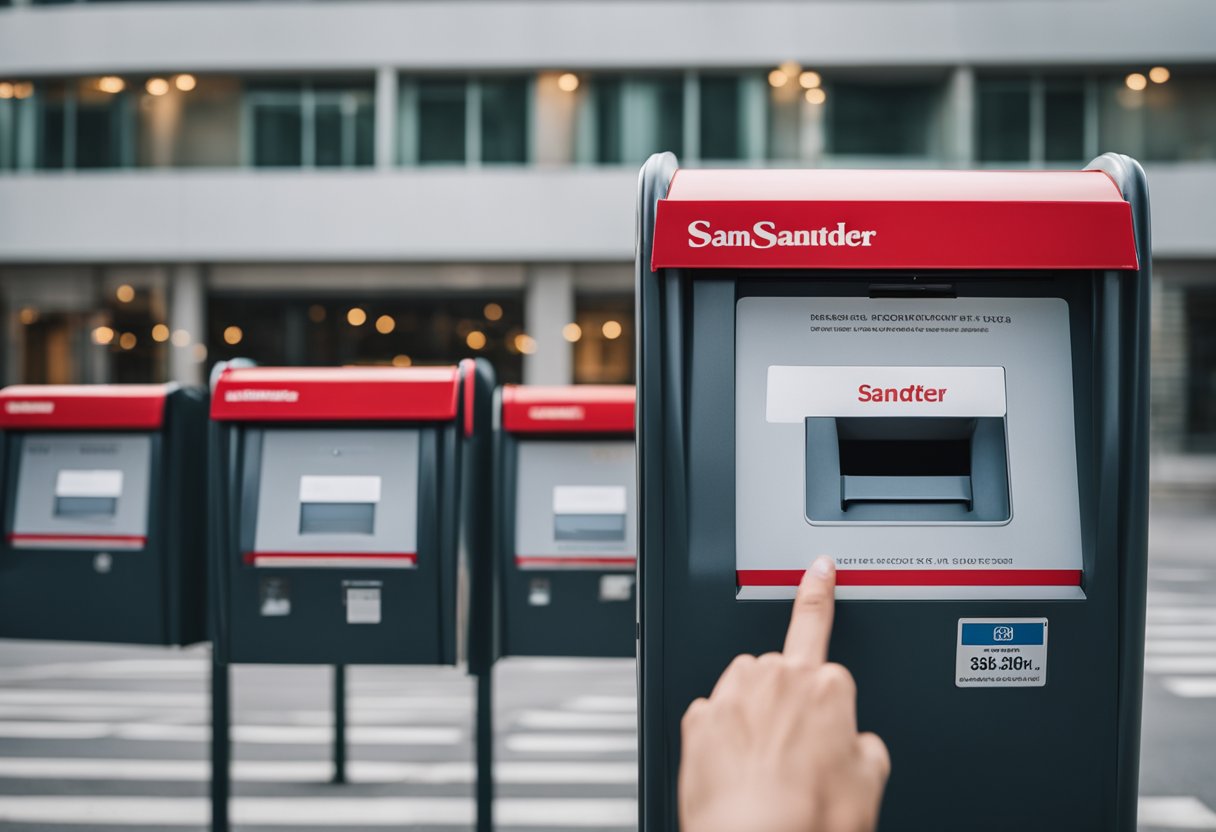 Uma pessoa esperando pela caixa de correio, parecendo frustrada enquanto verifica a chegada do seu cartão Santander.