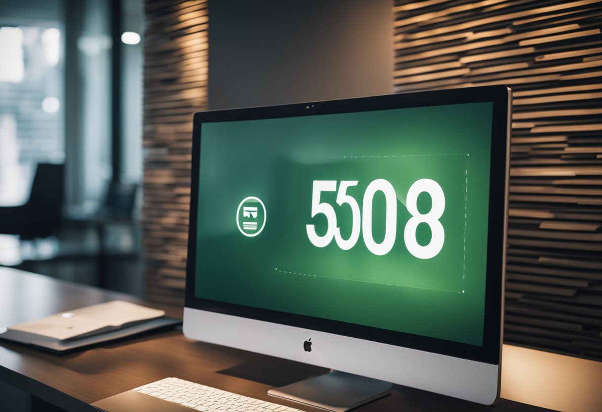 Uma tela de computador exibindo uma mensagem de "erro 503" com o logo do Will Bank ao fundo