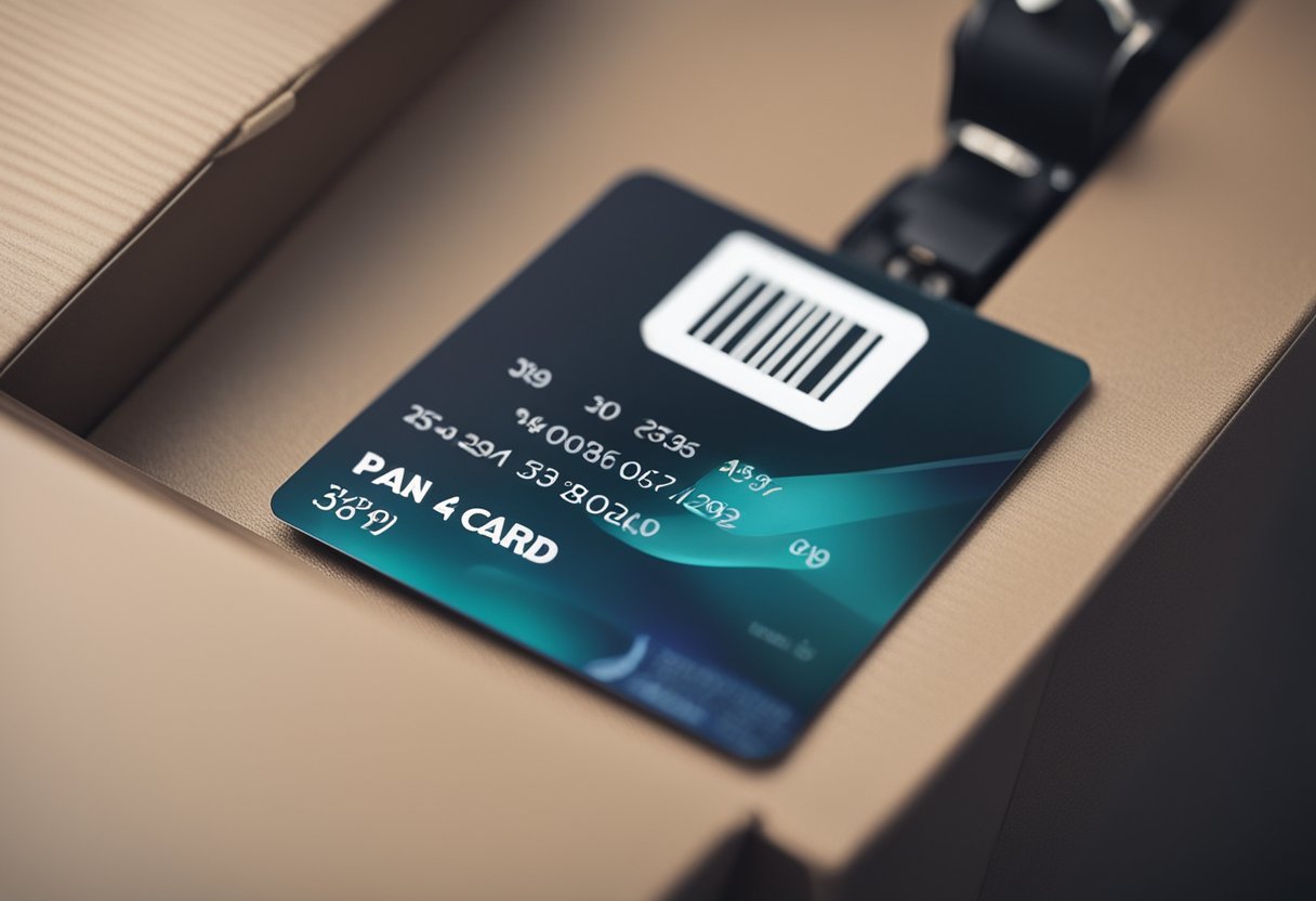 Um pacote com o cartão PAN chegando na porta