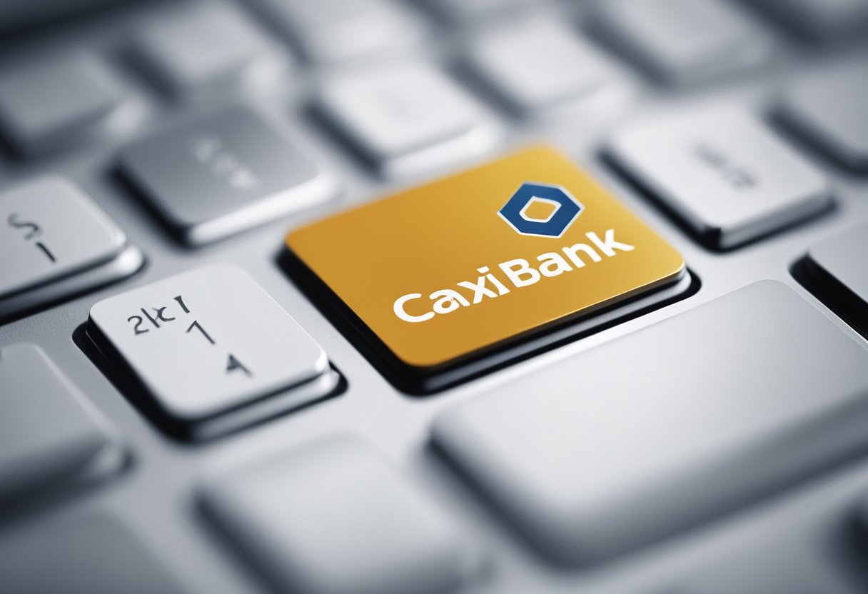 Uma tela de computador exibindo o processo de alteração de uma assinatura digital com o logotipo do banco Caixa visível