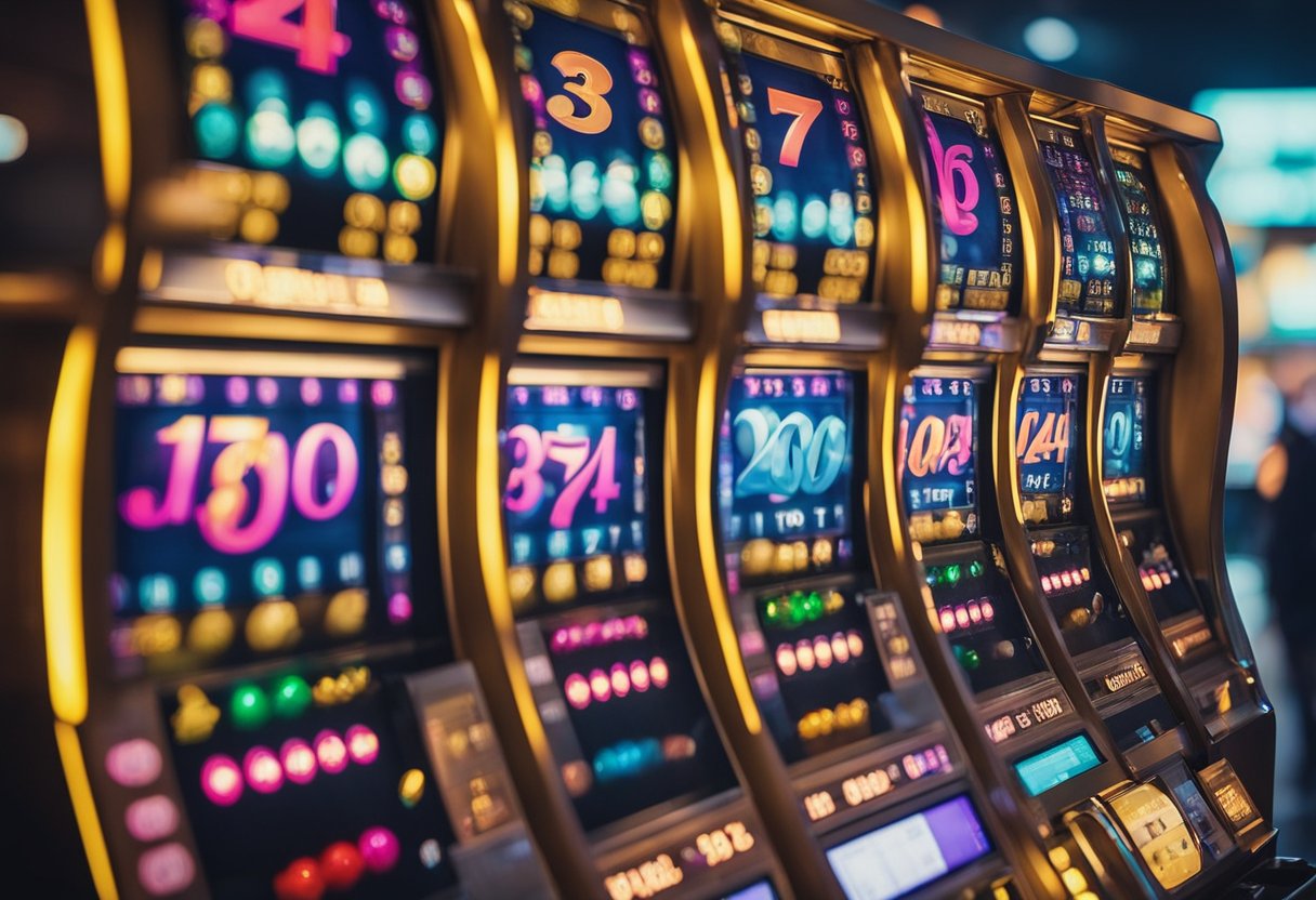 Uma máquina de loteria colorida gira bolas numeradas em um sorteio da Mega Sena televisionado, com espectadores ansiosos assistindo à transmissão ao vivo.