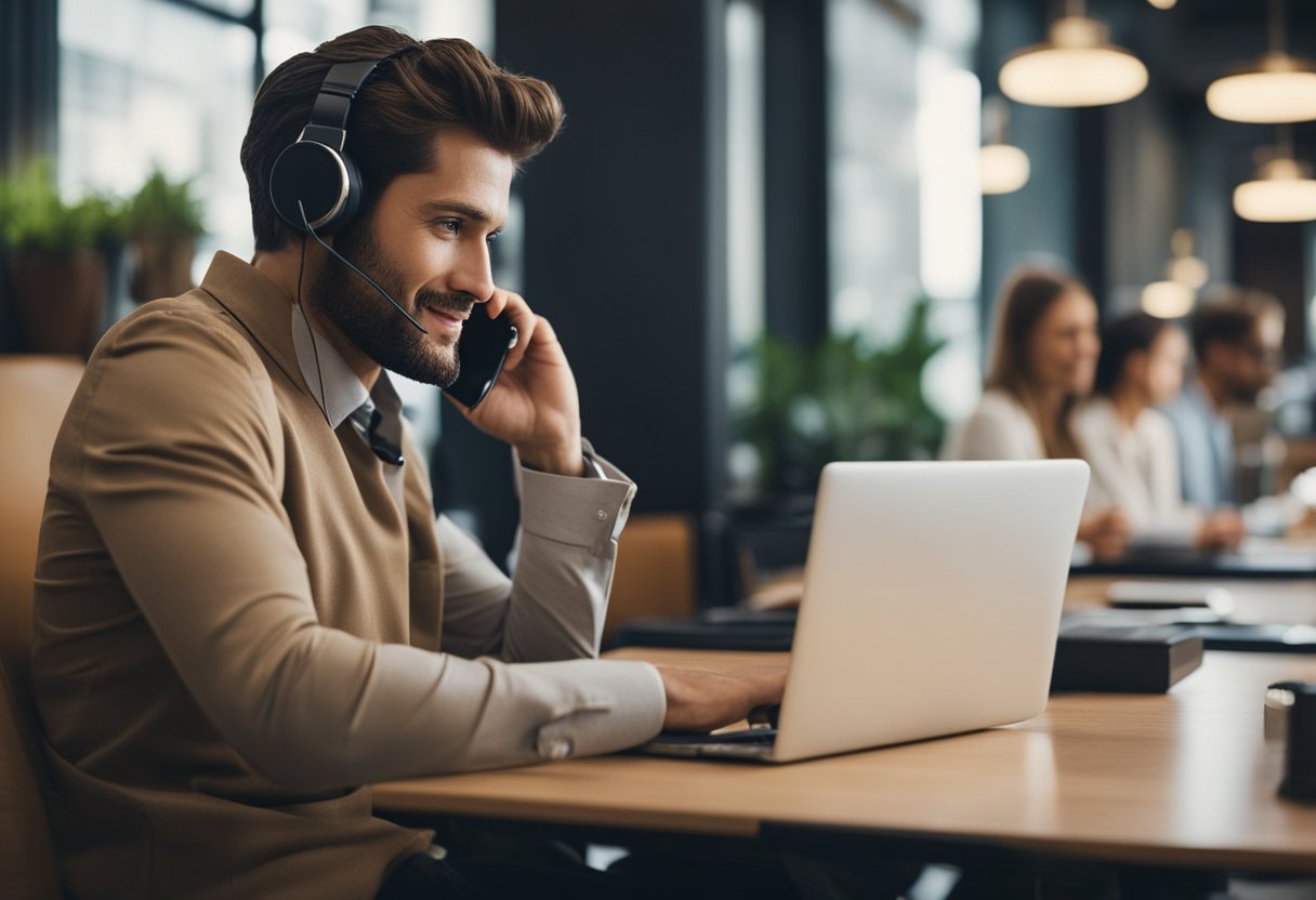 Uma pessoa usando um telefone para ligar para um representante de atendimento ao cliente para cancelar seu cartão de crédito Americanas.