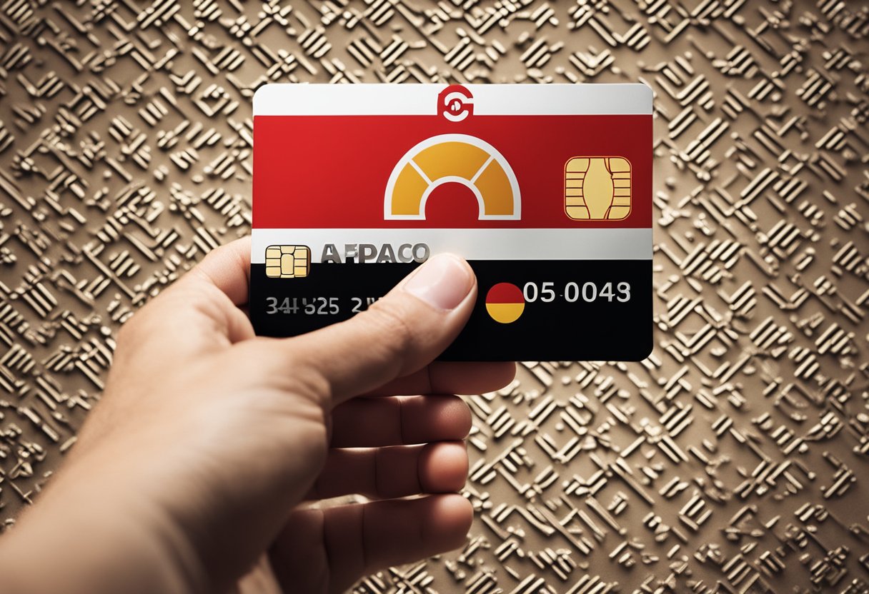 Uma mão segurando um cartão de crédito Pão de Açúcar, com um símbolo de cancelamento vermelho sobre ele