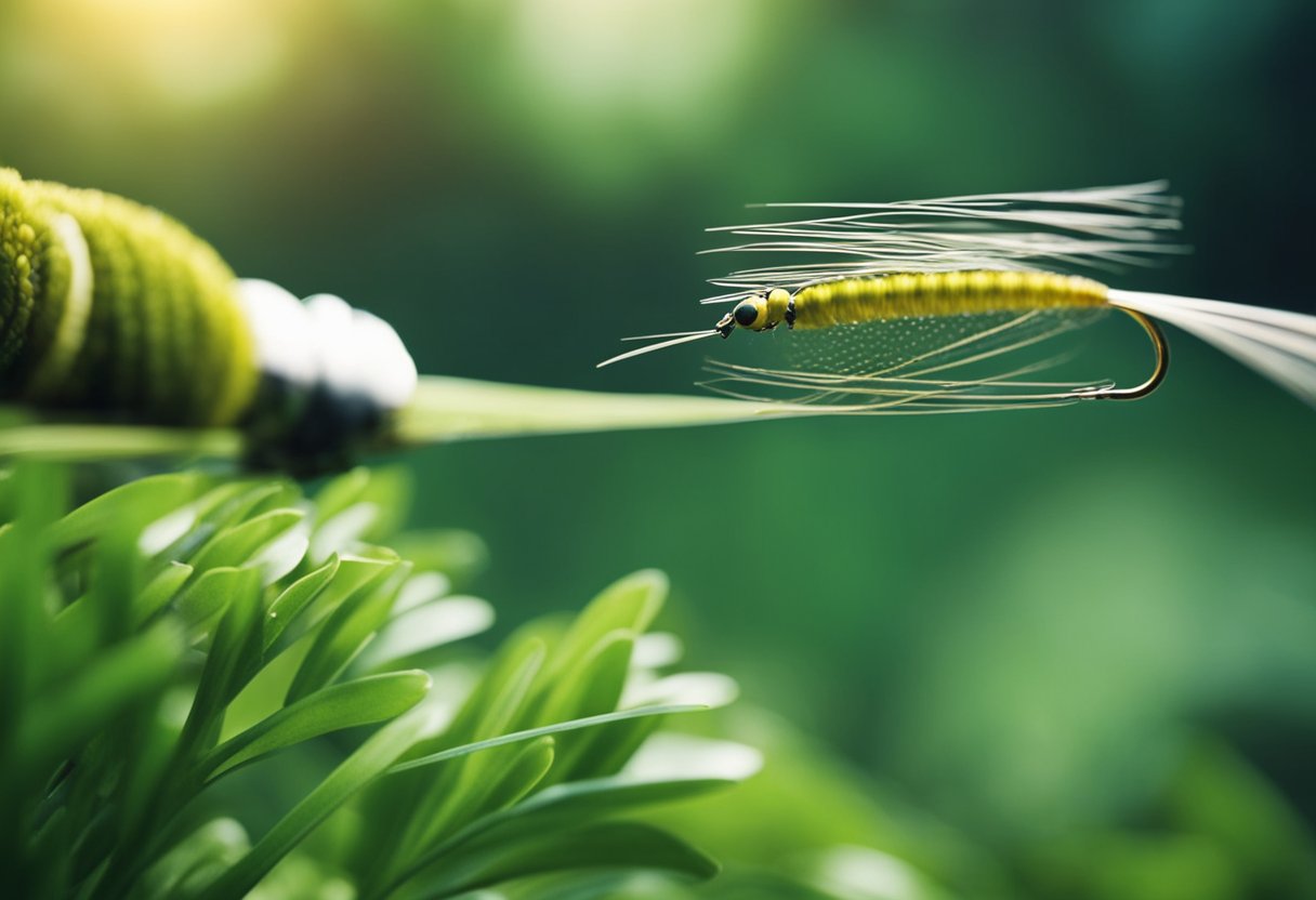 A fly line being carefully selected for tropical fishing, with heavy cover in the background