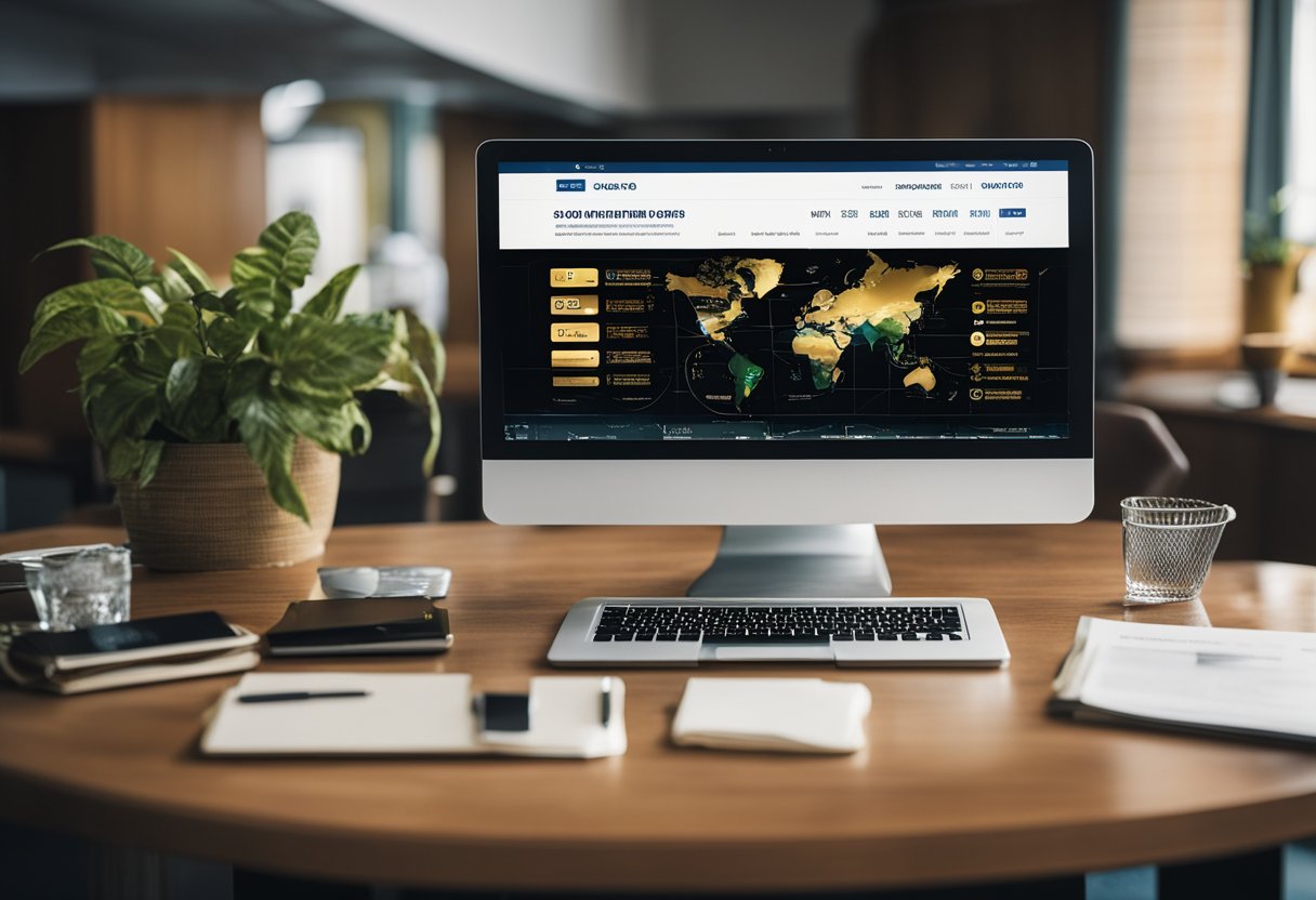 Uma tela de computador exibindo o site Gov.br com o "Selo Ouro" em destaque, cercado por vários símbolos e ícones oficiais do governo.