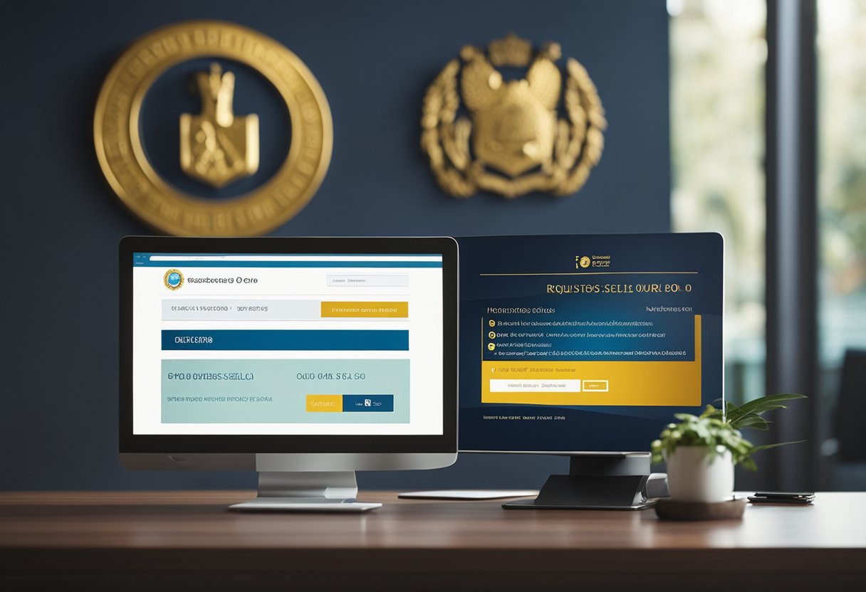 Uma tela de computador exibindo a página 'Requisitos para Obter o Selo Ouro' no site gov.br, com um selo dourado em destaque.