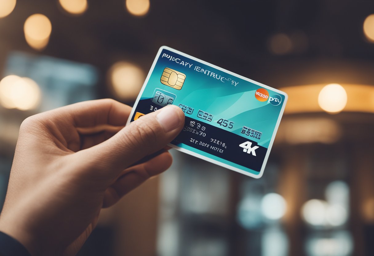 Uma mão se estendendo em direção a um cartão PicPay, com um símbolo de "proibido entrar" sobre ele