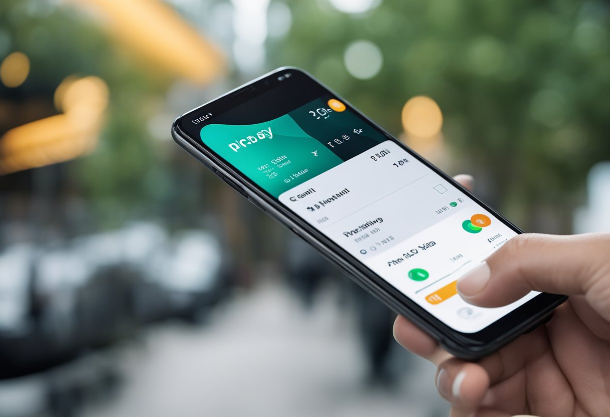 Uma tela de smartphone com o aplicativo PicPay aberto, mostrando o menu de configurações com a opção de desabilitar a proximidade do cartão destacada