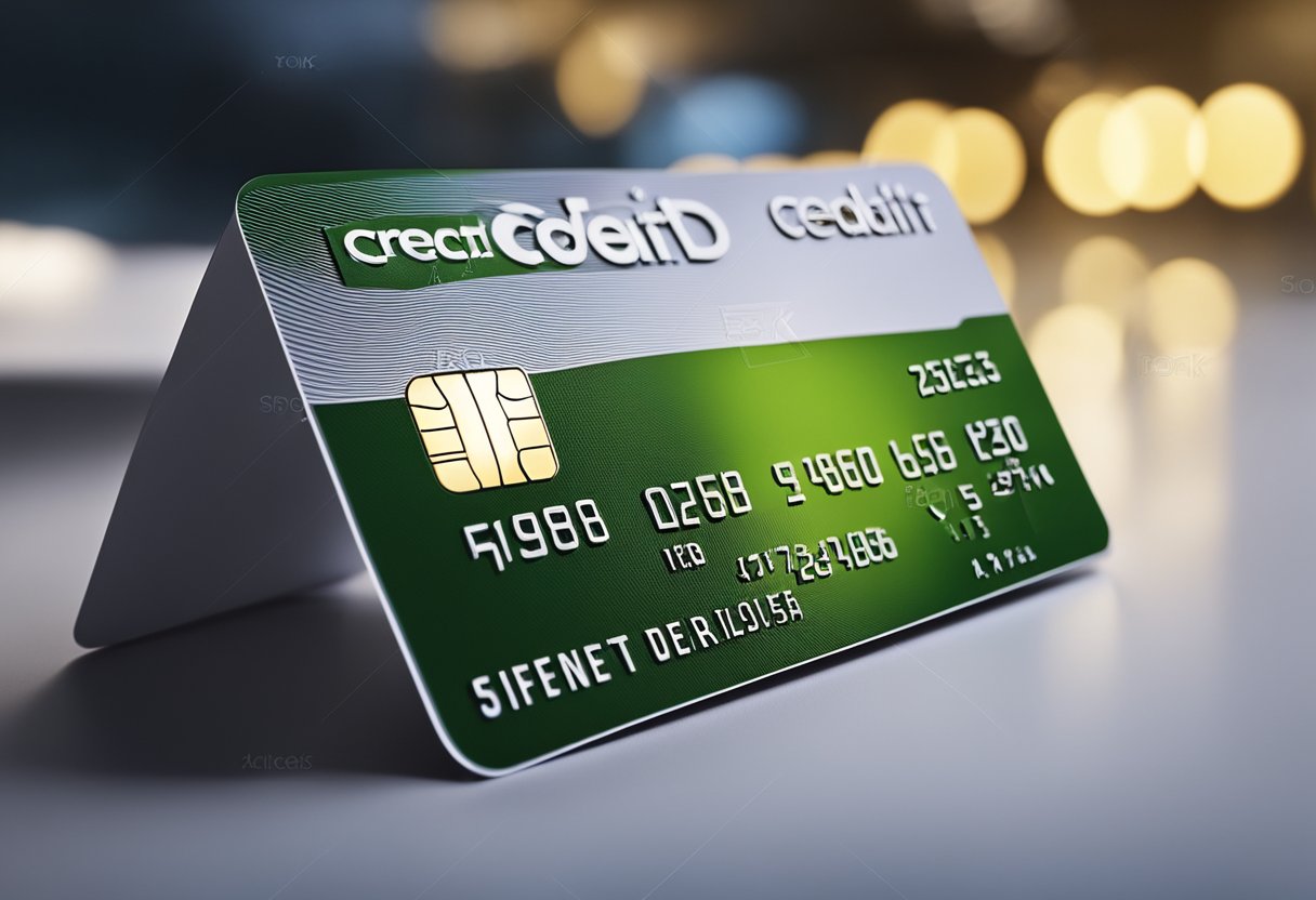 Uma fatura de cartão de crédito com um logotipo claro e detalhado do estabelecimento, juntamente com os detalhes da transação.