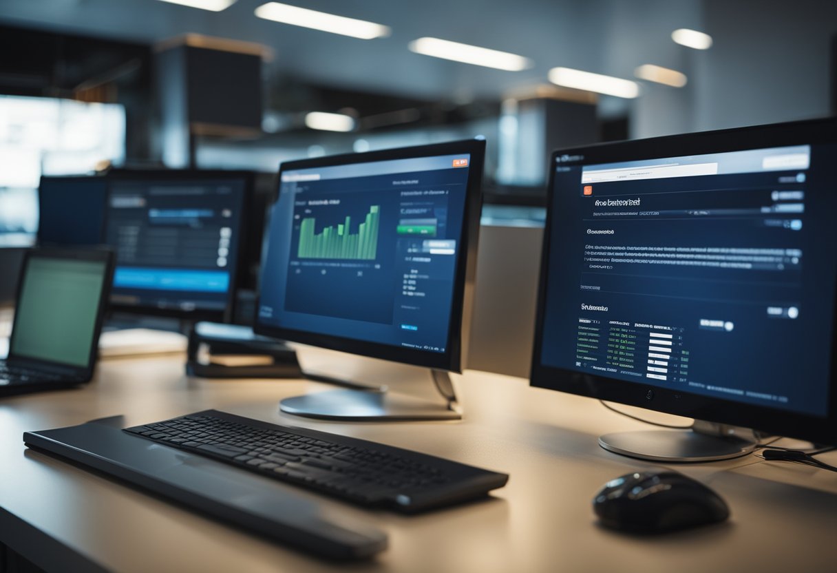 Uma pessoa usando um computador para acessar o Internet Banking do Bradesco, com foco em encontrar o número da sua conta.