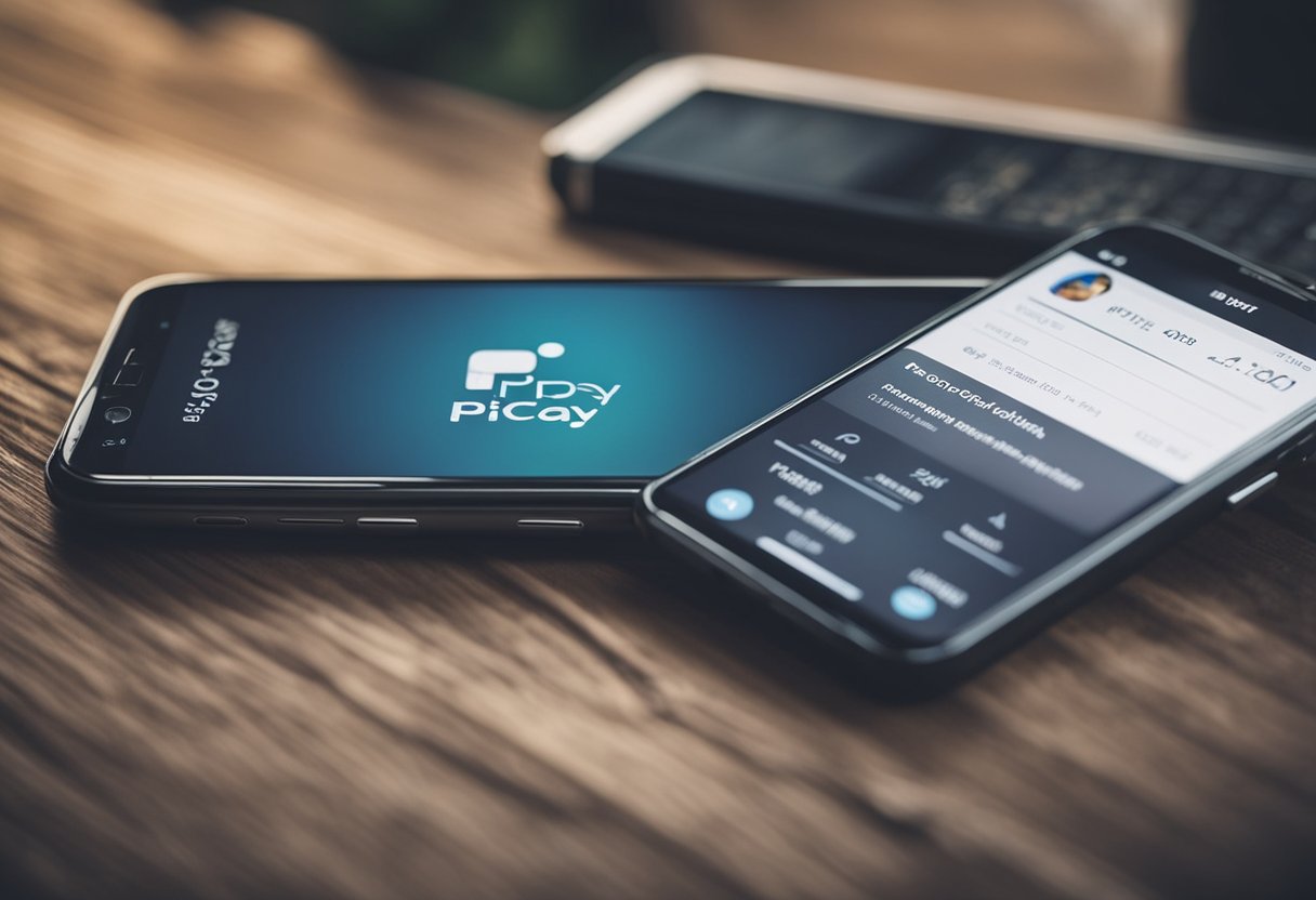 Uma tela de smartphone exibindo o aplicativo PicPay aberto na seção de informações da conta, com o número da conta visível.