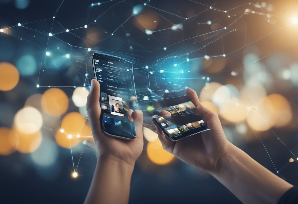 Um cliente entrando em contato com a Vestcasa através de vários canais de comunicação, como telefone, e-mail e redes sociais.